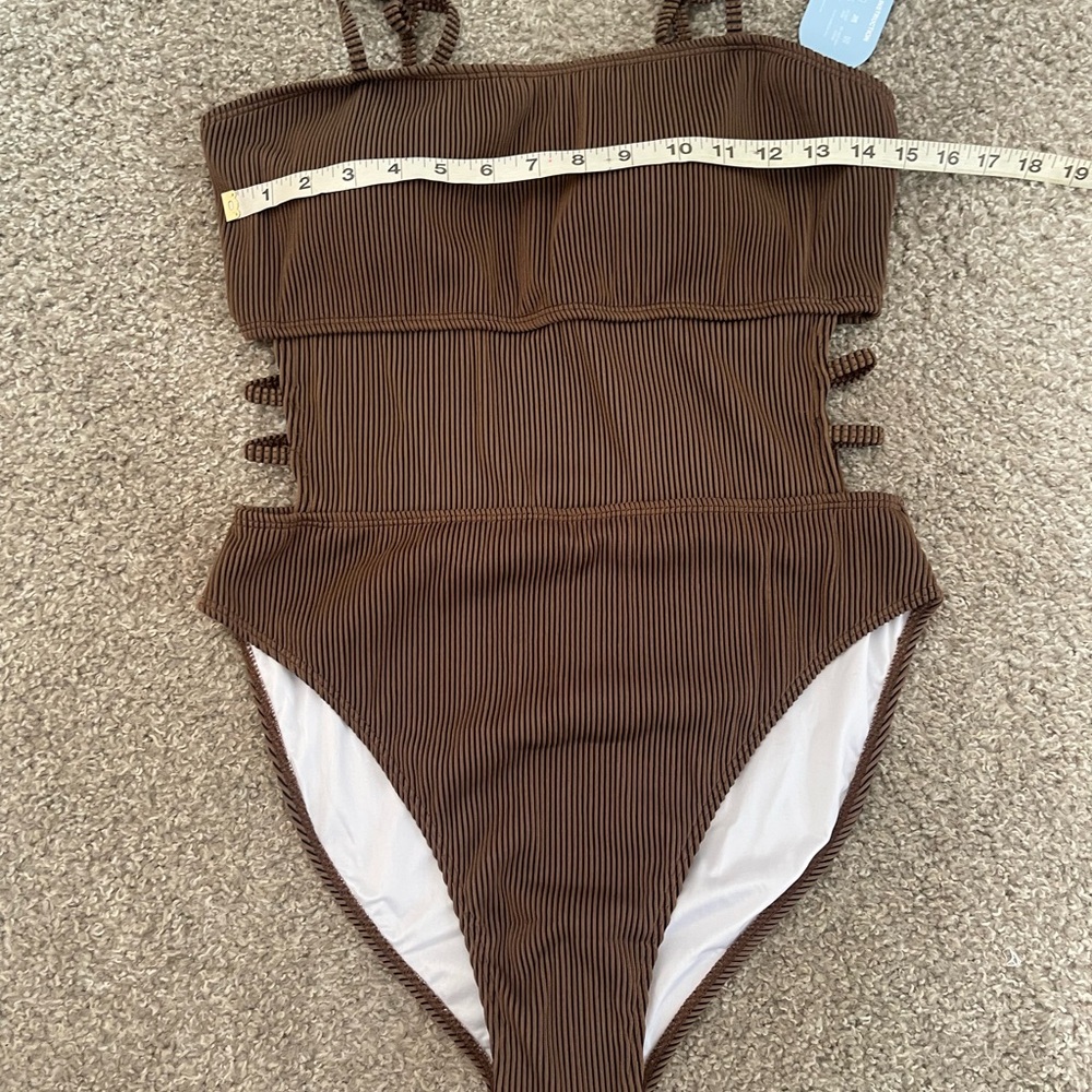 Amazon Brown Women's One Piece Swimsuit